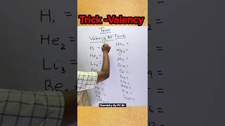Valency Trick|NEET|JEE|#shorts #viral