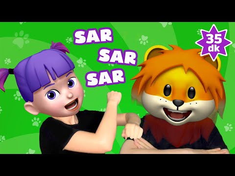 Sar Makarayı | 35 Dakika Eğlenceli Çocuk ve Bebek Şarkıları | Hayvanlı Şarkılar - Çizgi Film