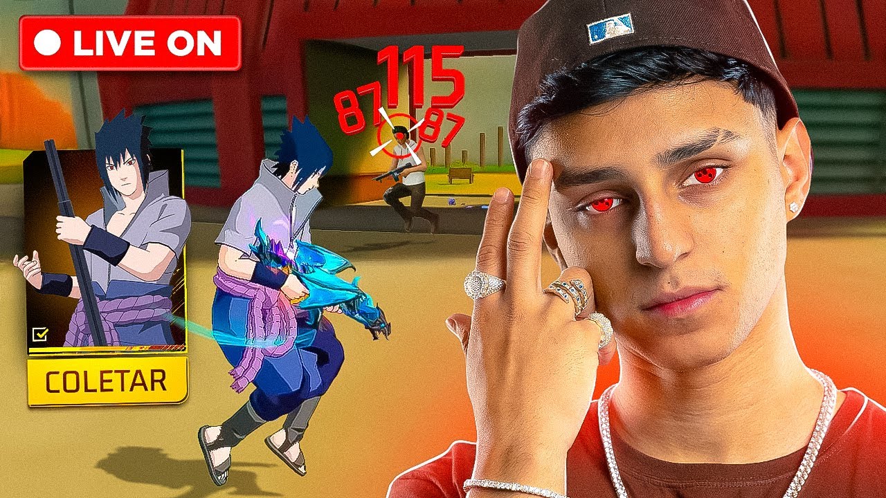 LIVE ON 🔴 A SKIN DO SASUKE CHEGOU!!! 💜 NOBRU AO VIVO 💜