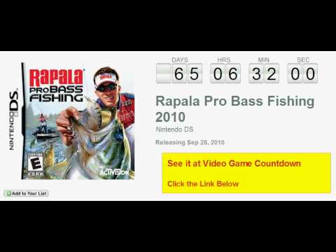 rapala pro bass fishing nintendo ds rom