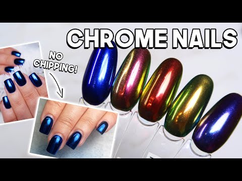 NO CHIPPING! Chrome Nail Art Tutorial 🌟