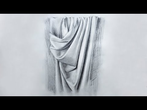 How To Draw Realistic Cloth And Fabric Texture Using Pencils