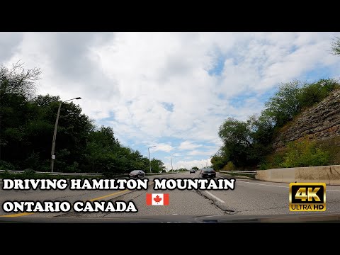 【 4K 】Driving Hamilton  Mountain Ontario Canada