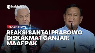 Reaksi Santai Prabowo Diskakmat Ganjar soal 'Otak Lambat' hingga Disebut Sadis: Maaf Pak Ganjar...