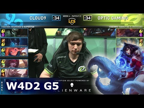 C9 vs OPT | Week 4 Day 2 S9 LCS Spring 2019 | Cloud 9 vs OpTic Gaming W4D2