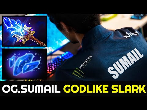 OG.SUMAIL Slark — Godlike with Scepter + Aghanim's Shard Build