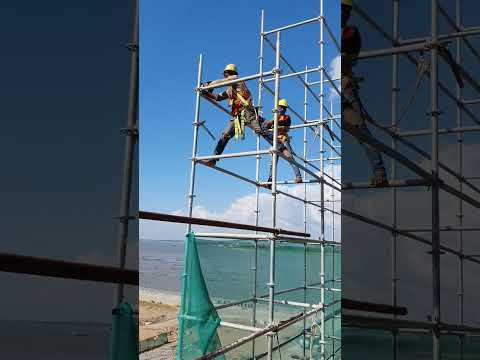 ring lock scaffolding installation #construction #work #shorts
