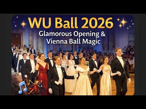 ✨ WU Ball 2026 – Glamouröse Eröffnung und feierlicher Einzug in die Magie der Wiener Ballsaalwelt