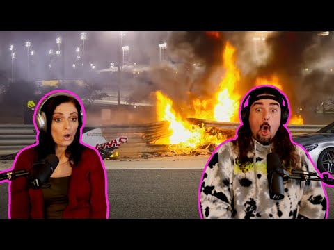 Reaction to Grosjean's Insane Fireball Crash | Formula 1: Drive To Survive S3