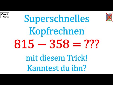 Math trick: super-fast mental arithmetic with this trick | Do you know THIS trick?! | Attention Math