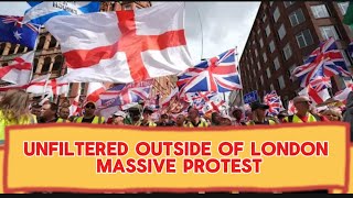 UNFILTERED WALK IN THE LONDON PROTEST 13th 09 2025 | London Walk Unfiltered #walking #citywalk