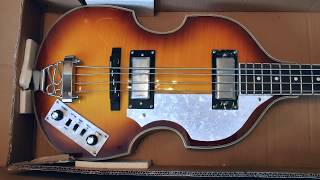 Video thumbnail for Unboxing Rogue VB100 Beatle Bass Guitar by William Boyce