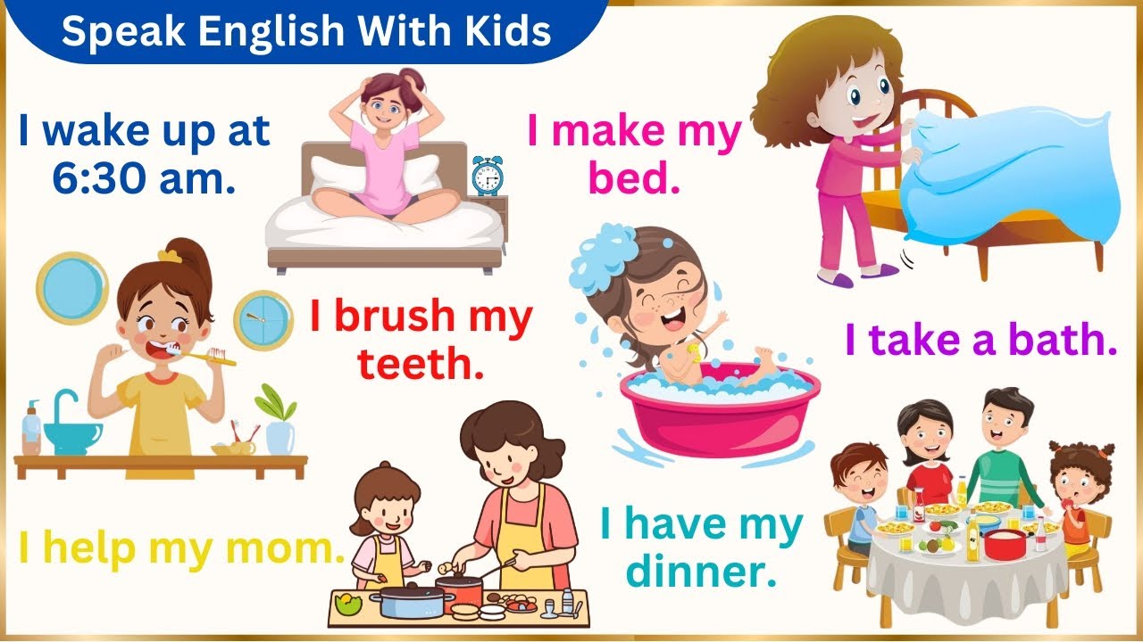 Speak English With Kids | Short Phrases In English | English Short Sentences | English For Kids