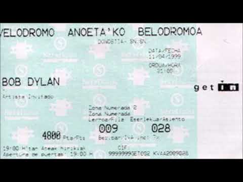 Bob Dylan 1999 Spring Tour of Europe – San Sebastián/Donostia, Basque Country/Spain