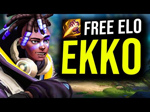 Pourquoi EKKO est S+ en JUNGLE à BAS ELO? (tuto ekko S16)