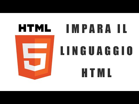 Corso di HTML - La sintassi di base, la struttura e i tipi di elementi