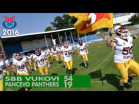 SBB Vukovi - Panthers Pančevo 54-19 SAAF polufinale 2016