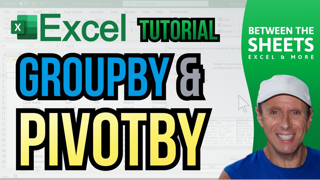 Groupby and Pivotby in Excel