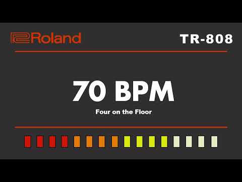 Roland TR-808 Four On The Floor 70 BPM Backing Track