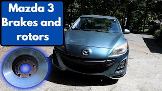 How to replace front brakes and rotors 2004-2013 Mazda 3