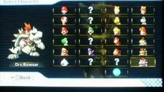 how to unlock dry Bowser on Mario kart Wii