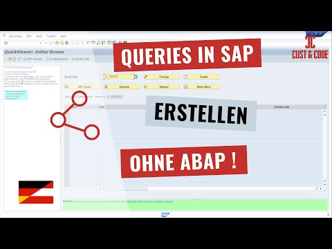 Queries oder Abfragen in SAP erstellen ohne ABAP [deutsch]