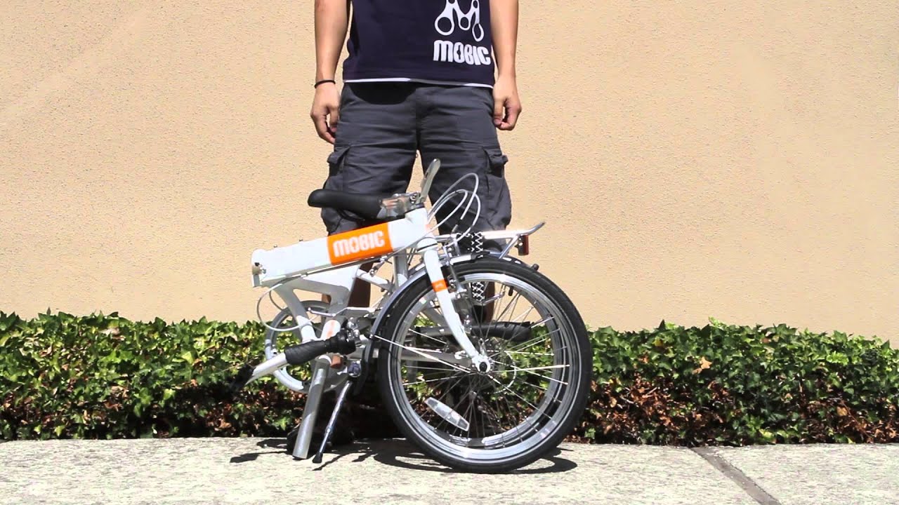 MOBIC CITY X7 Portable Folding Bike + Carry Bag // Blue video thumbnail