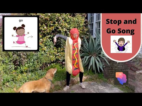 STOP and GO Song | Movement Song For Kids | Fluent AAC adapted video 🥰 ✨