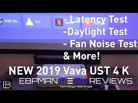 Vava 4k UST Projector | Latency Test | Daylight Viewing | Fan Sound Test & More