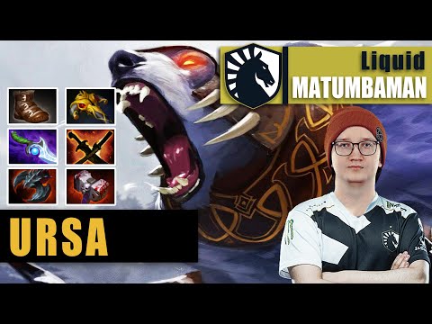 Ursa Safelane | Liquid.MATUMBAMAN | 22 KILLS IMBA DIFFUSAL BLADE URSA | 7.31b Gameplay Highlights