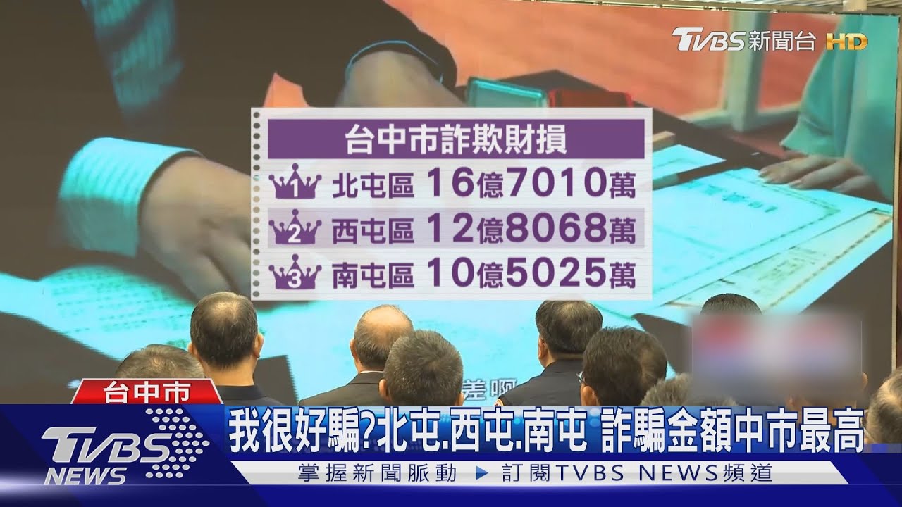 我很好騙?台中市民10個月被騙128億 每小時3.48件詐騙