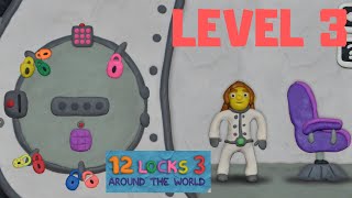 12 LOCKS 3: AROUND THE WORLD LEVEL 3 (OPENING THE HATCH IN THE OPEN SPACE)