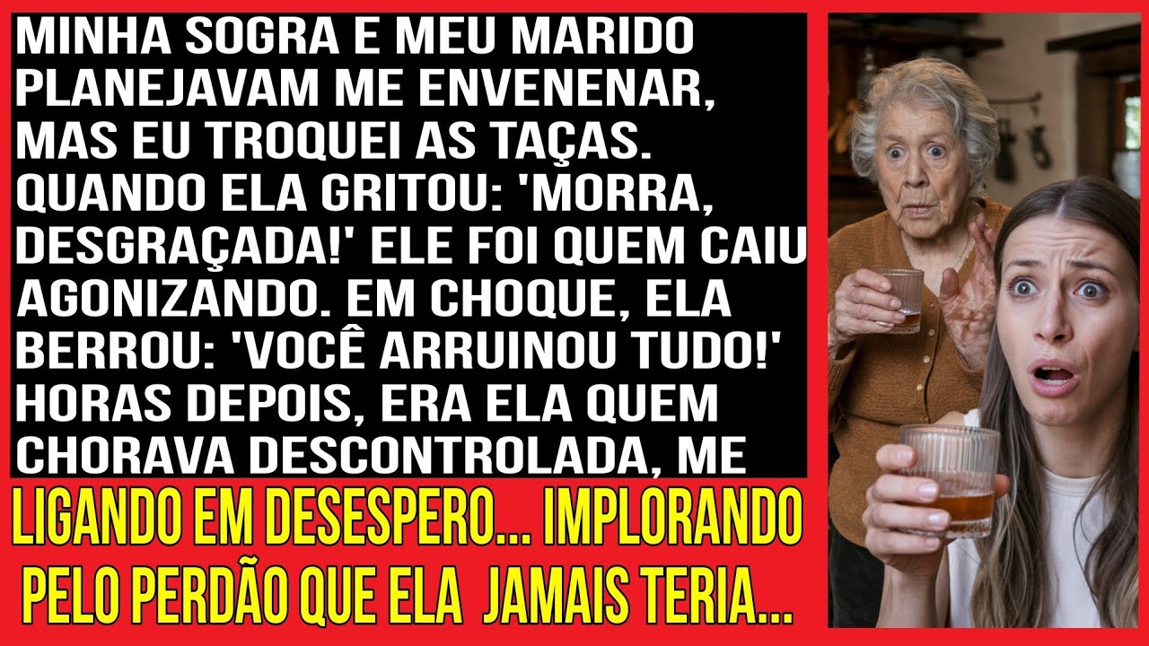 Minha sogra e meu marido planejavam me envenenar, mas eu troquei as taças. Quando ela gritou...'