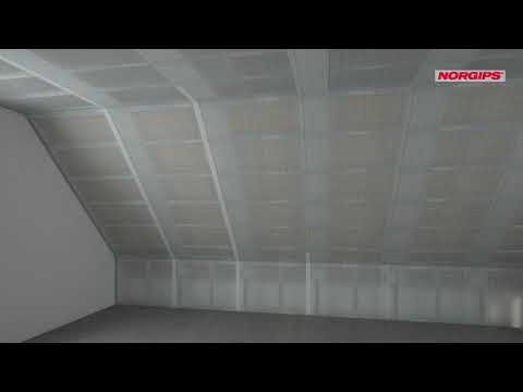 Zabudowa poddasza Norgips - cz.4 Montaż folii paroizolacyjnej