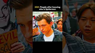 people after knowing who is Spiderman #shorts