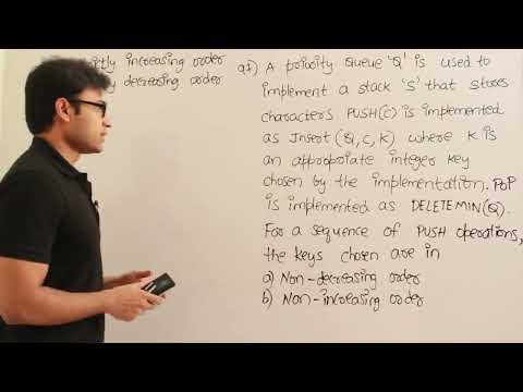 Gate 1997 Question On Implementing Stack Using Priority Queue