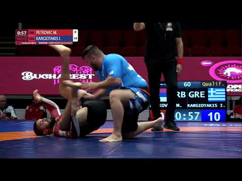 Qual. Men's GP No-Gi - +100 kg: M. PETKOVIC (SRB) v. I. KARGIOTAKIS (GRE)