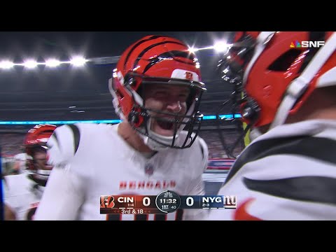 Joe Burrow opens up the scoring via a 47-yard rush on SNF