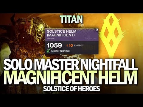 Titan Solo Master Nightfall for Magnificent Helmet Glow [Destiny 2]