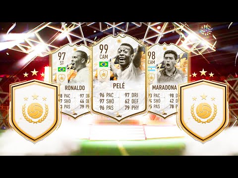 MASSIVE PULL!!! 93+ ICON MOMENTS PACK | FIFA 22