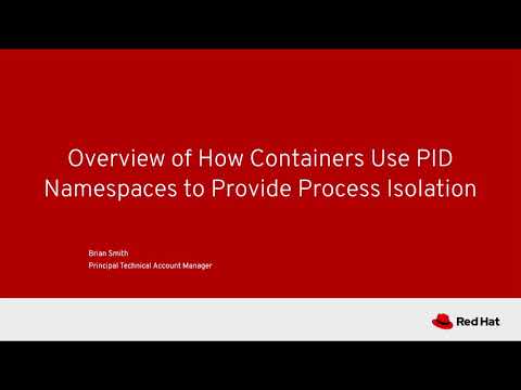 How containers use PID namespaces to provide process isolation