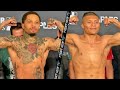 GERVTONA DAVIS VS ISAAC CRUZ - FULL WEIGH IN & UNDERCARD WEIGH INS + FACE OFFS