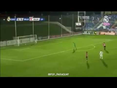 Gol de Sergio Díaz - Real Madrid Castilla 1 Athletic Club B 0.