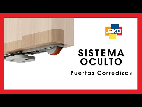 Instalación: Sistema oculto para puertas corredizas  COD. JK15452