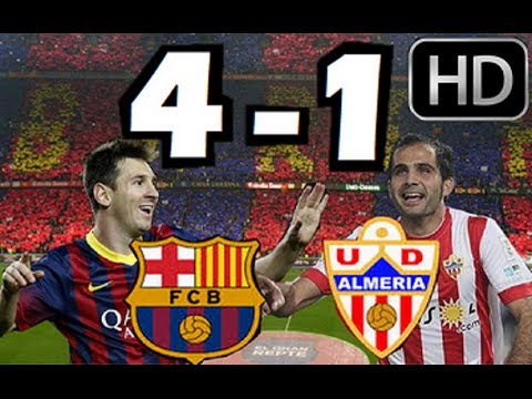 Barcelona vs Almeria 2014 4-1| TODOS LOS GOLES HD| GOLAZO MESSI| 02-03-14|