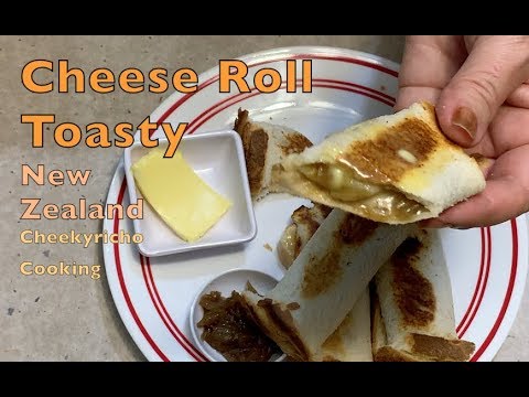 Cheese Roll Toasty, New Zealand Street Food, cheekyricho cooking video recipe. ep. 1,239