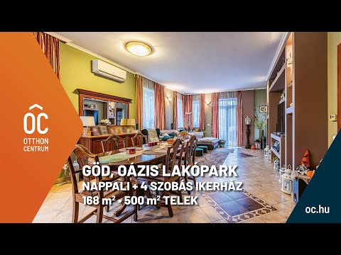 Eladó nappali + 4 szobás ikerház - Göd, Oázis - 168 nm, 500 nm telek