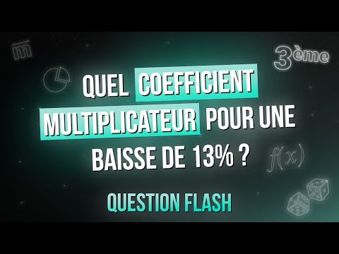 Coefficient multiplicateur #1 | Statistiques | Math 3eme