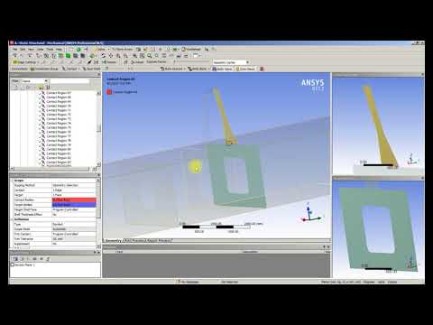 ANSYS 17 Sheet bodies Bonded Contact part 2