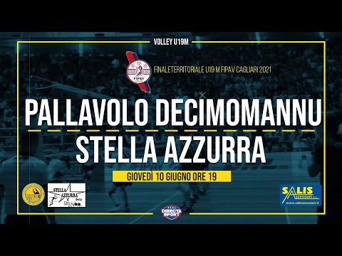 Volley – Finale Terr. U19M FIPAV Cagliari Pall. Decimomannu-Stella Azzurra (3-1)